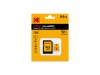 KODAK mSD 64GB UHS-I U1/V10/C10 Y/R/B Card+Adapter